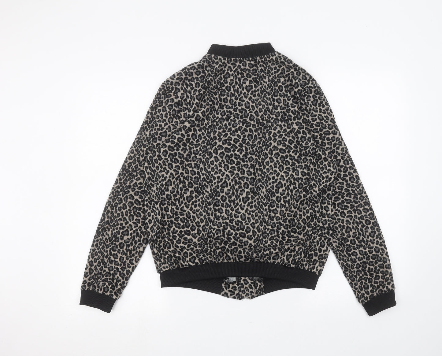 Atmosphere Womens Brown Animal Print  Full Zip Jumper Size 10