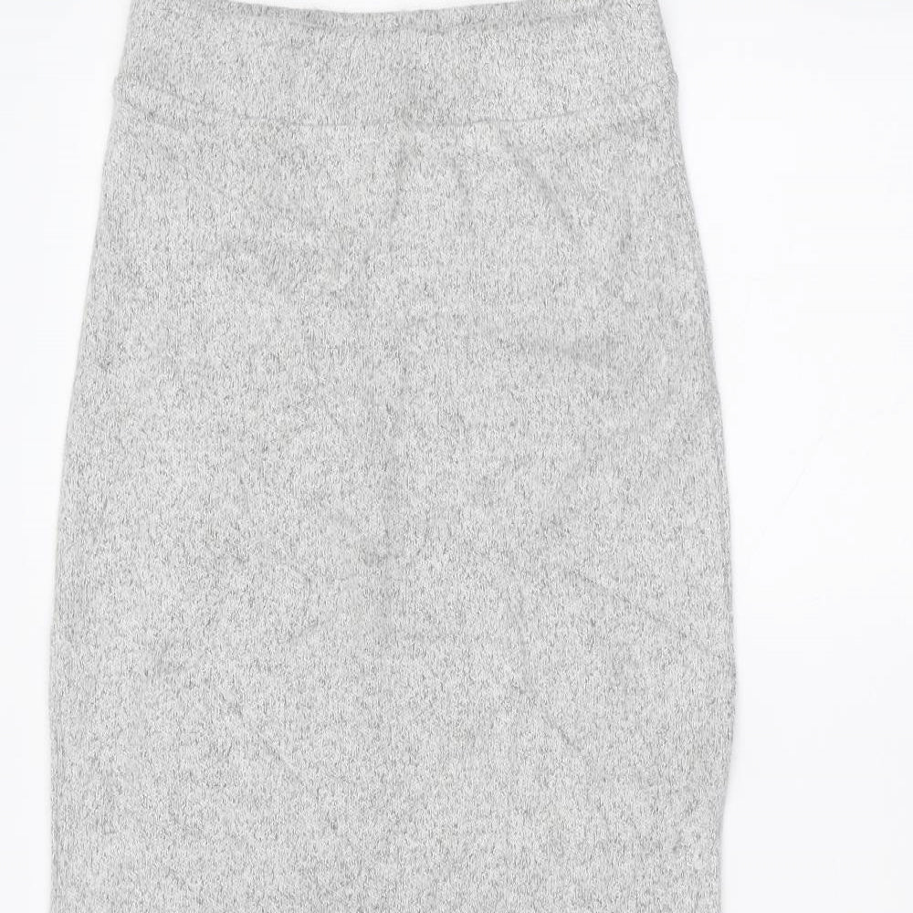 Marks and Spencer Womens Grey   A-Line Skirt Size 6
