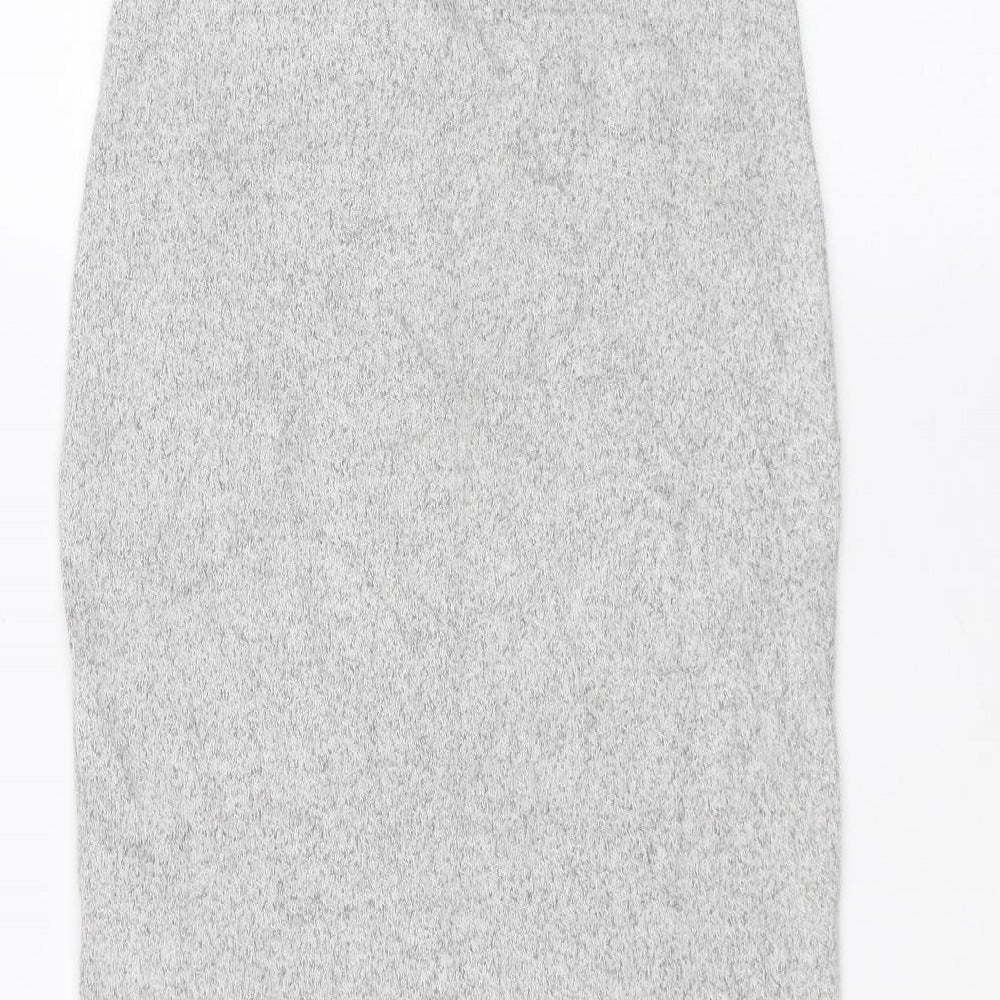 Marks and Spencer Womens Grey   A-Line Skirt Size 6