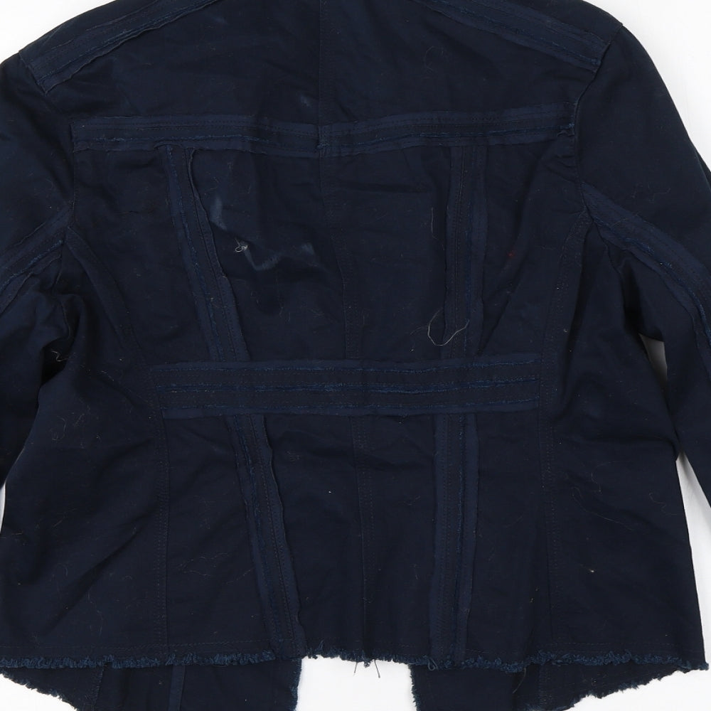 Ad Woman Womens Blue   Jacket  Size M