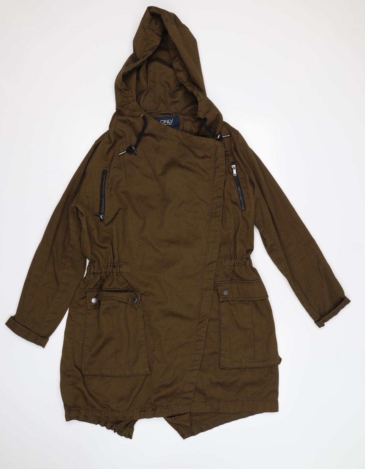 Only Womens Brown   Parka Coat Size M