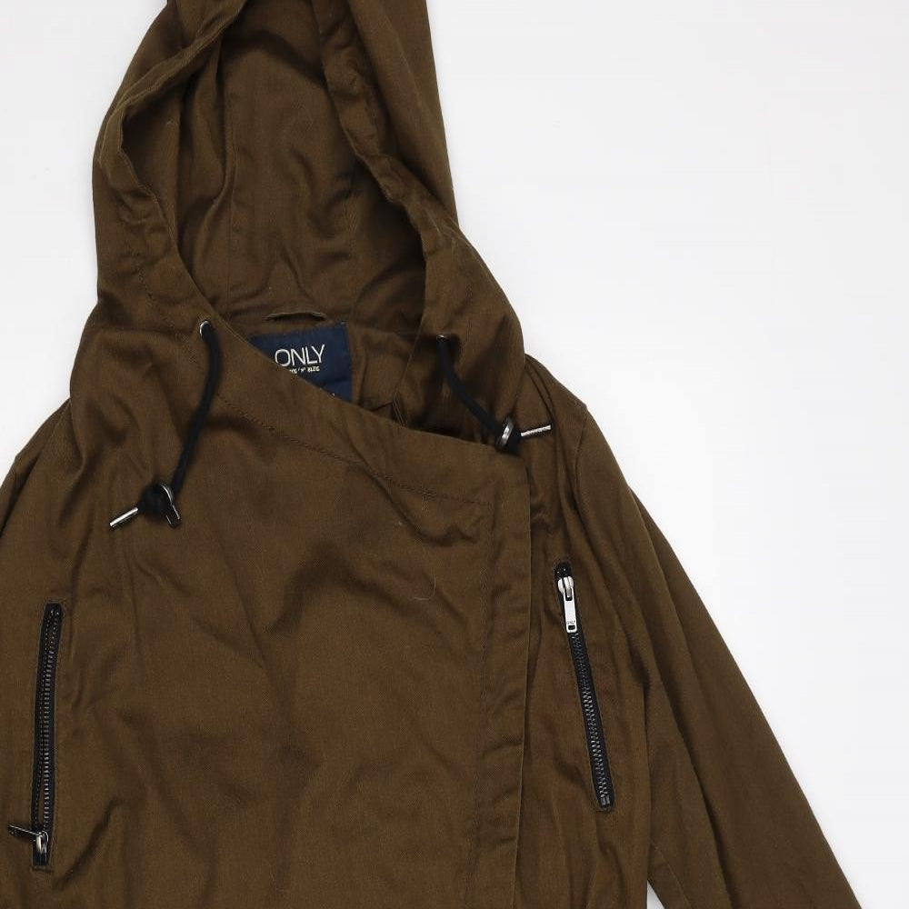Only Womens Brown   Parka Coat Size M