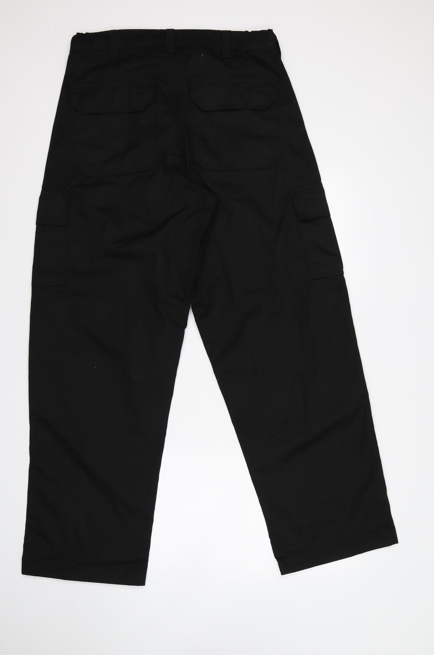 Deluxe Cargo Mens Black   Cargo Trousers Size 34 L30 in