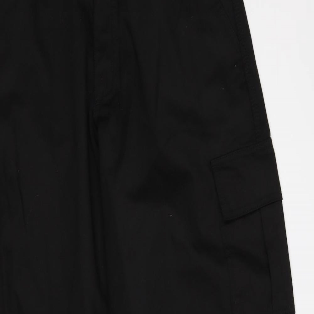 Deluxe Cargo Mens Black   Cargo Trousers Size 34 L30 in