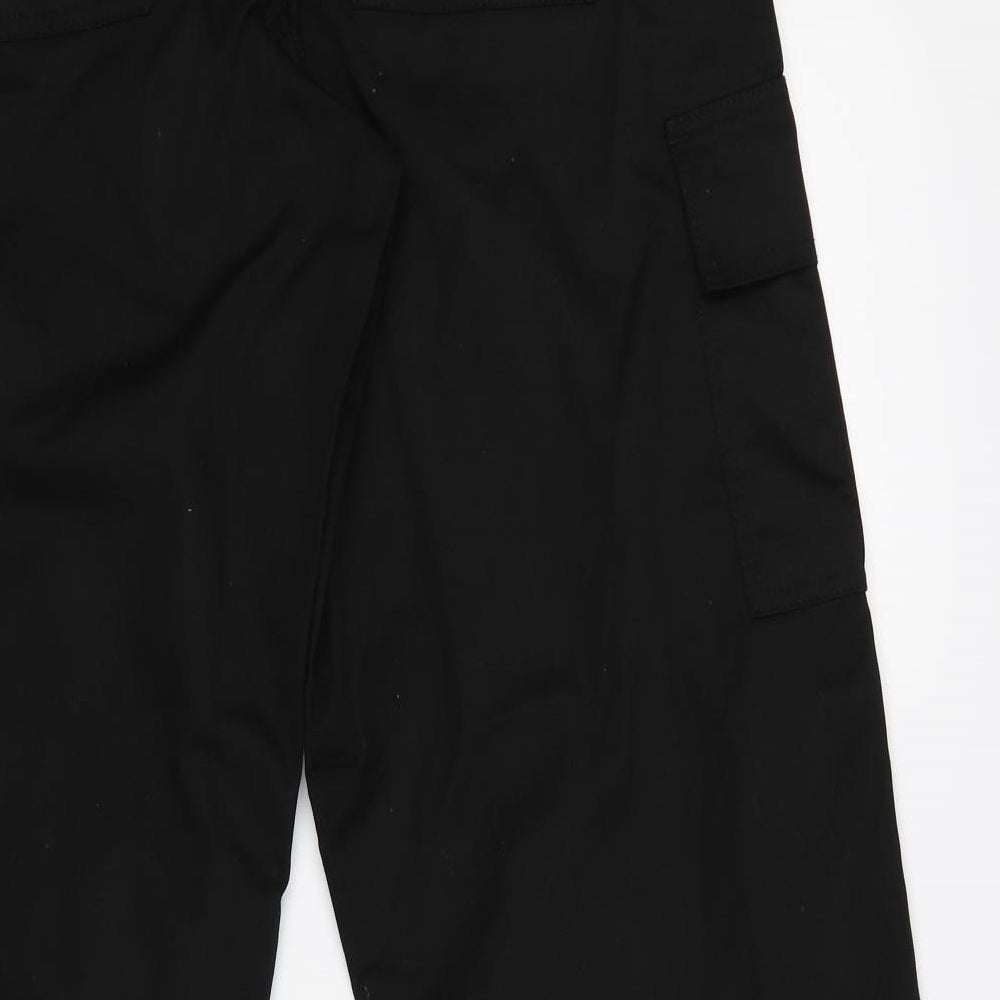 Deluxe Cargo Mens Black   Cargo Trousers Size 34 L30 in