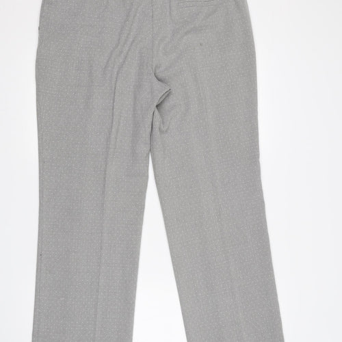F&F Womens Grey Polka Dot  Trousers  Size 14 L30 in