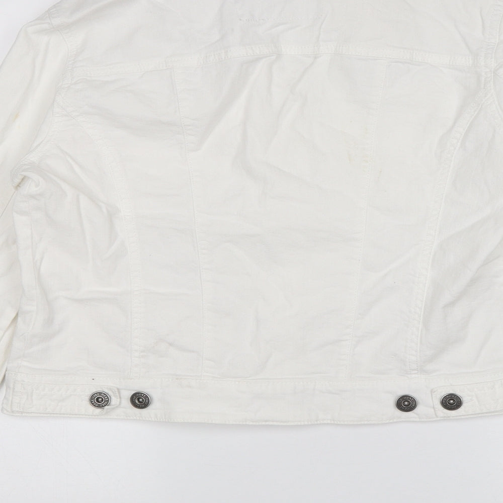 NEXT Womens White   Jacket  Size 14  - Denim Jacket