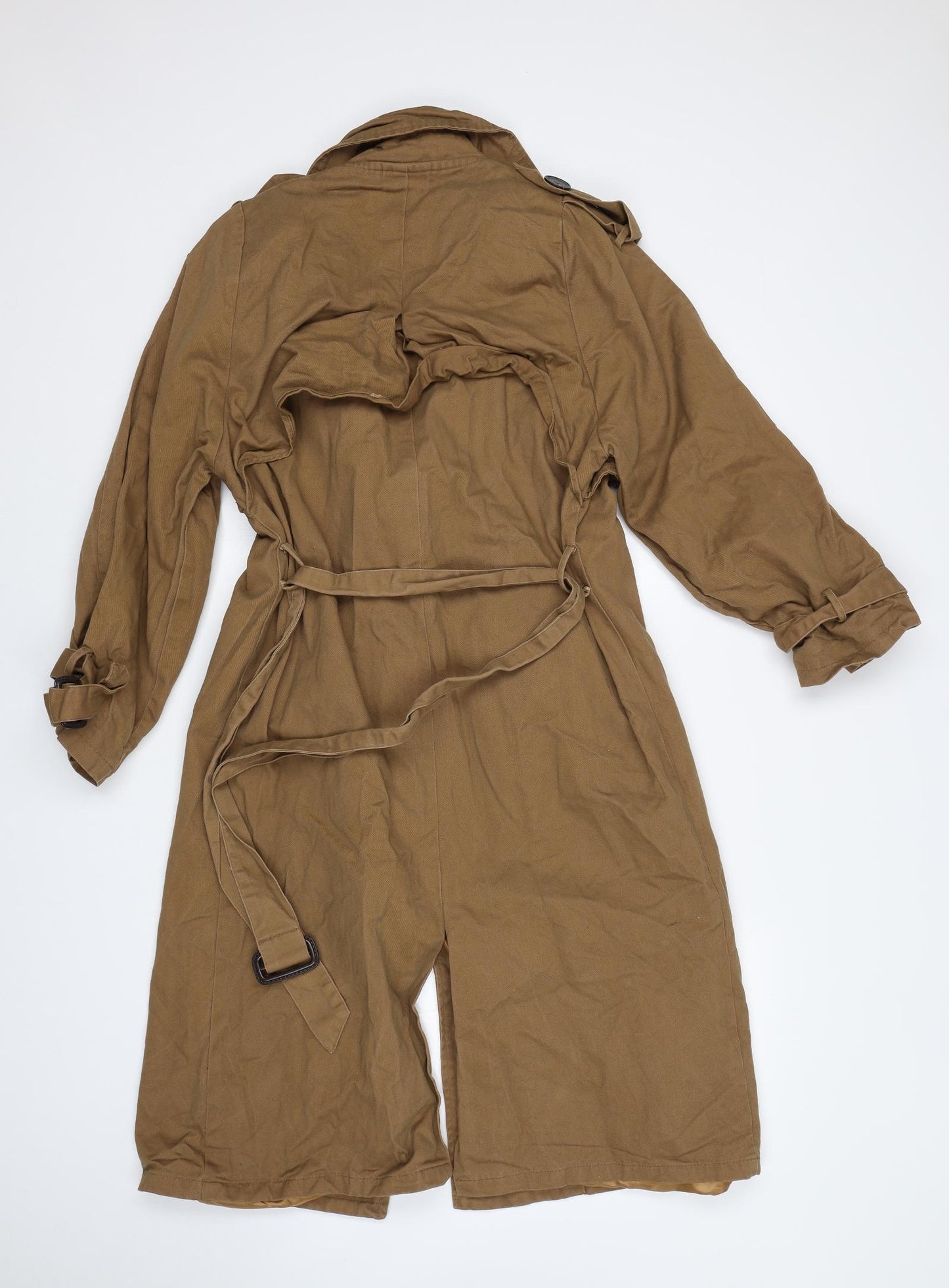 Se7en Womens Brown   Trench Coat Coat Size M