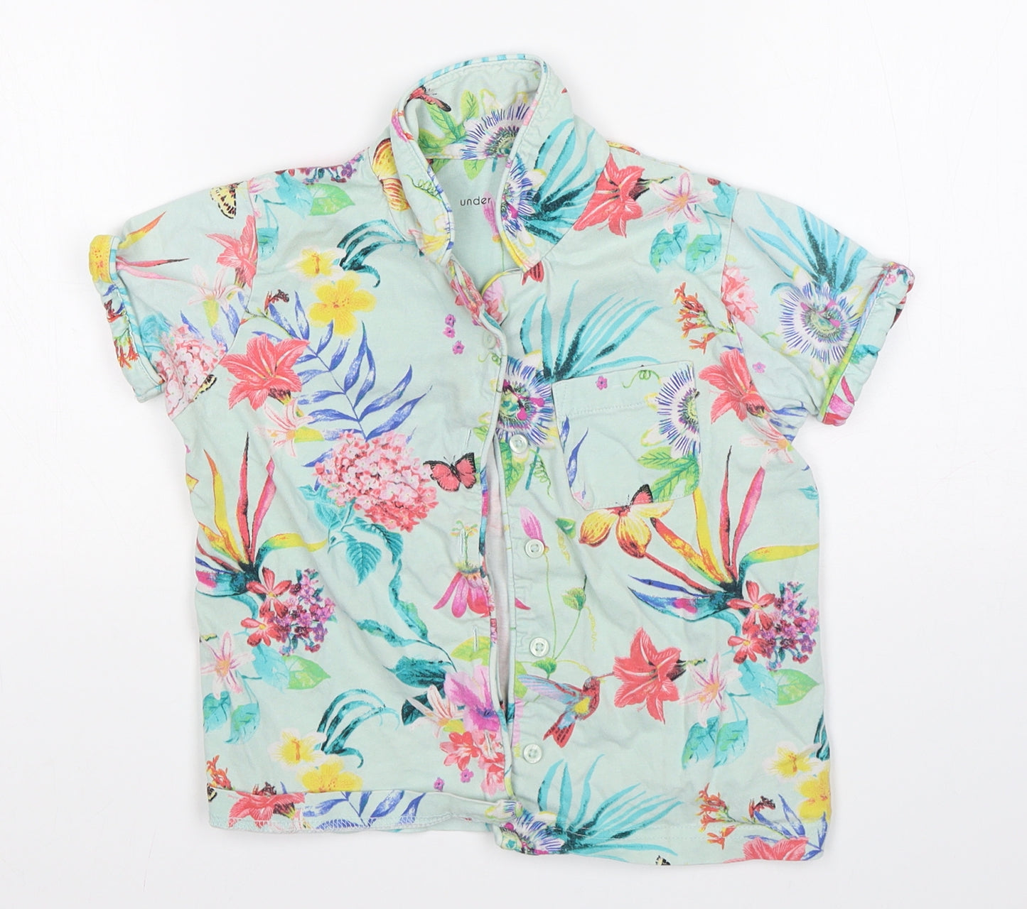 NEXT Girls Multicoloured Floral  Top Nightshirt Size 5 Years