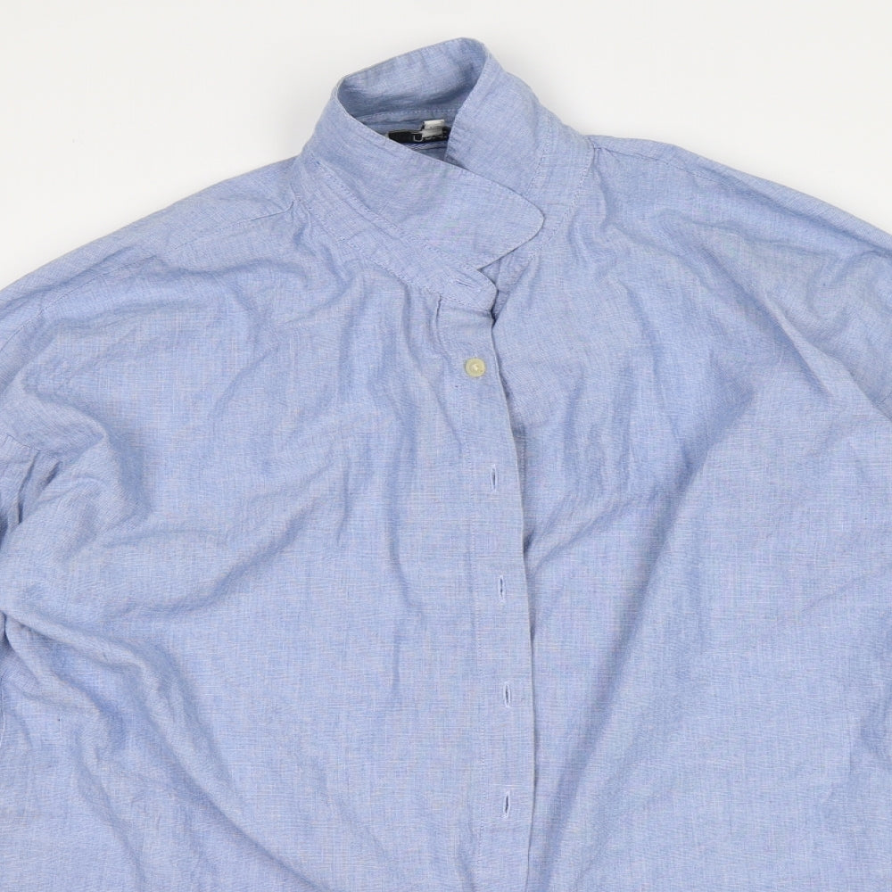 NEXT Womens Blue   Basic Button-Up Size 14