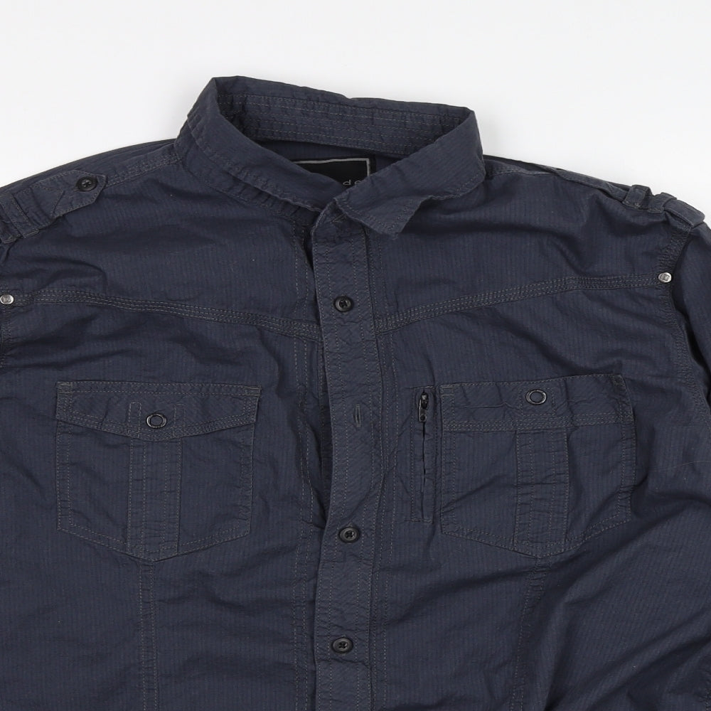 DCode Mens Blue    Button-Up Size XL