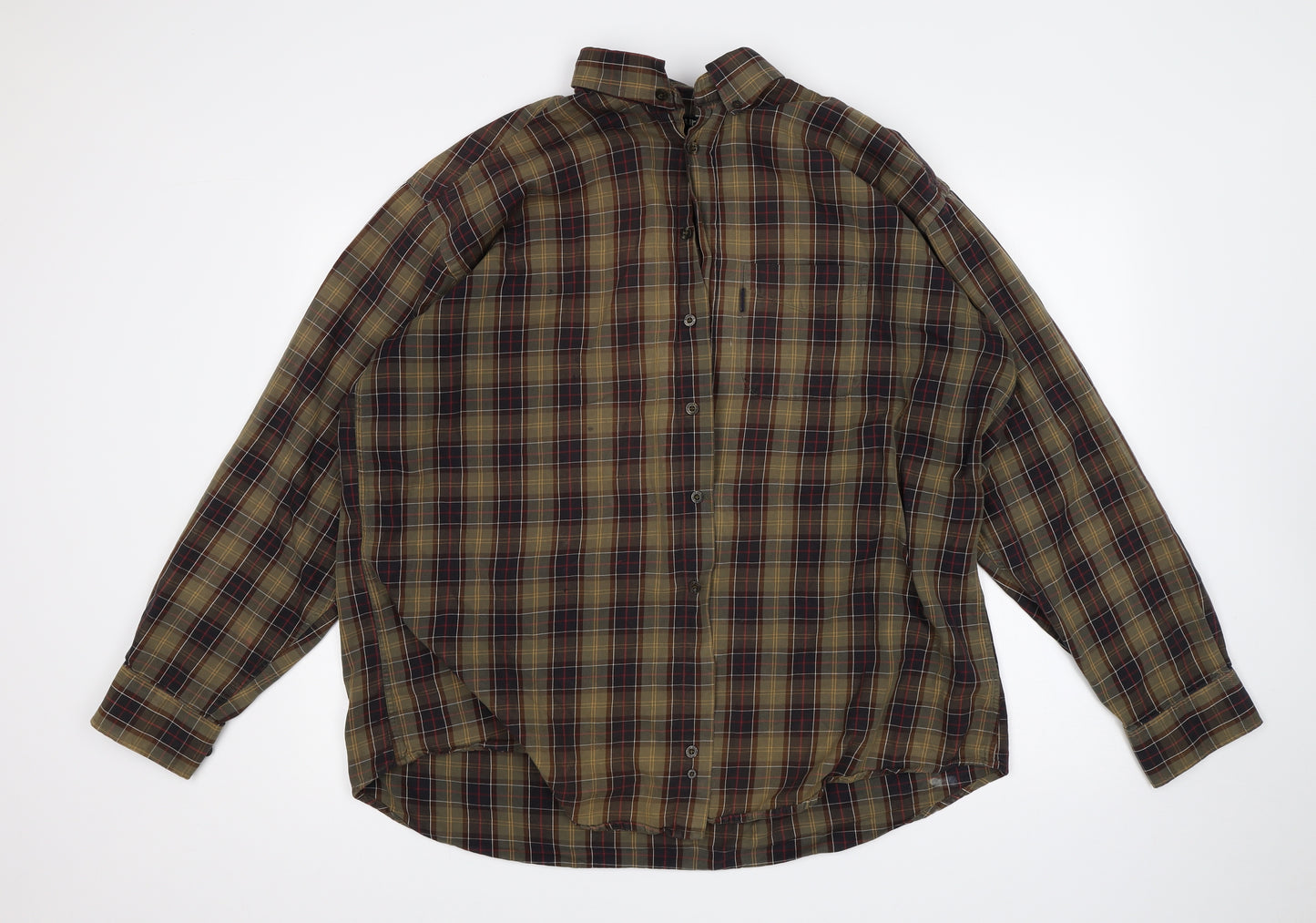Barbour Mens Multicoloured Plaid   Button-Up Size XL