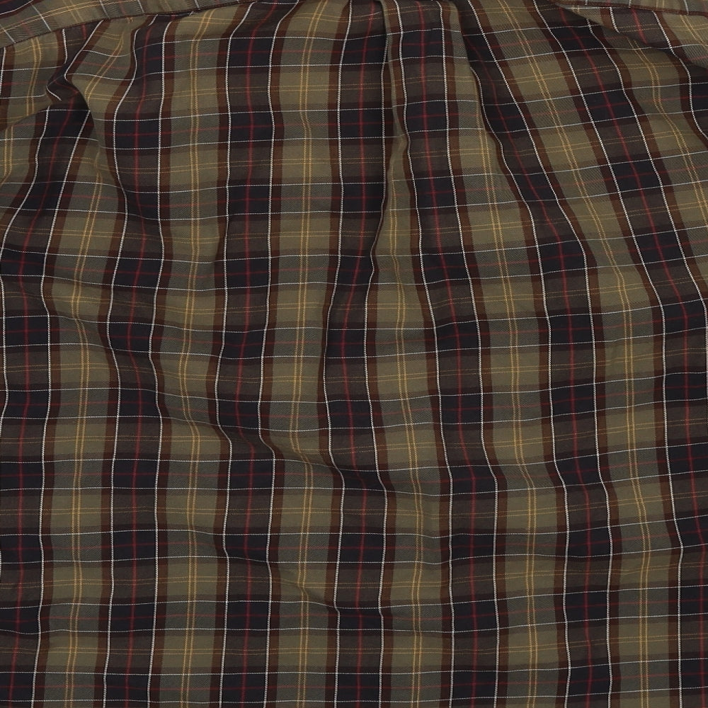 Barbour Mens Multicoloured Plaid   Button-Up Size XL