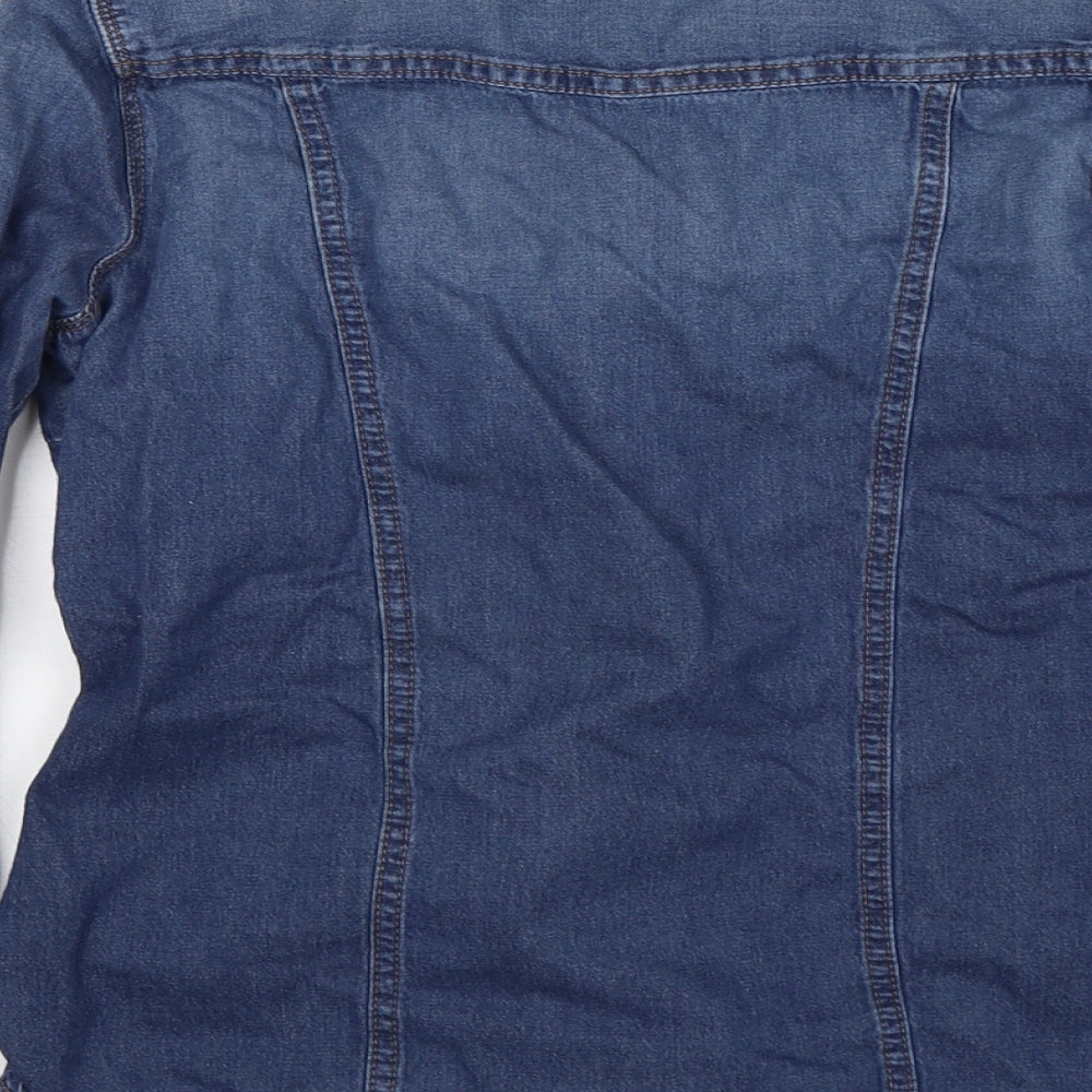NEXT Womens Blue   Basic Button-Up Size 8
