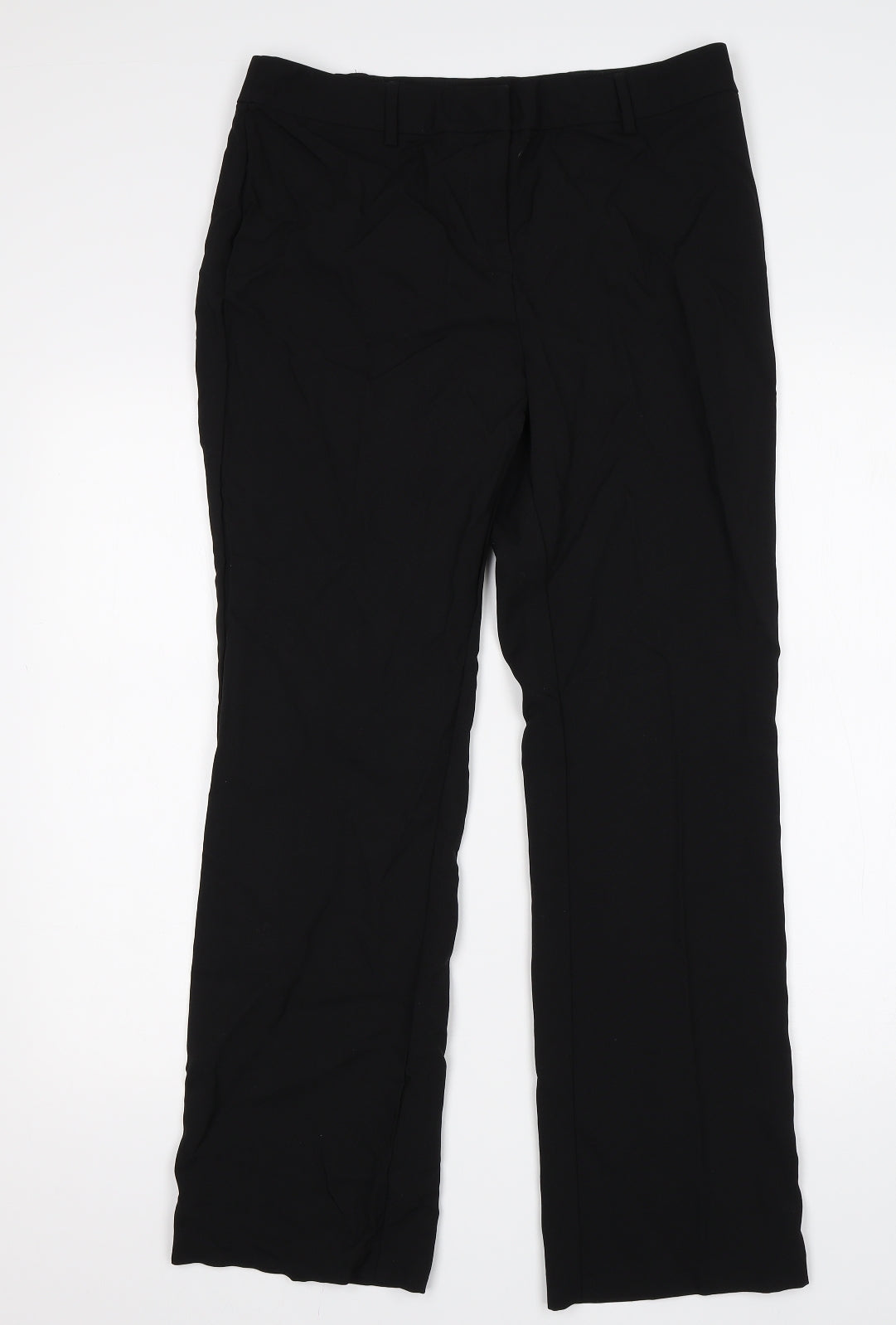 Papaya Womens Black   Trousers  Size 12 L28 in