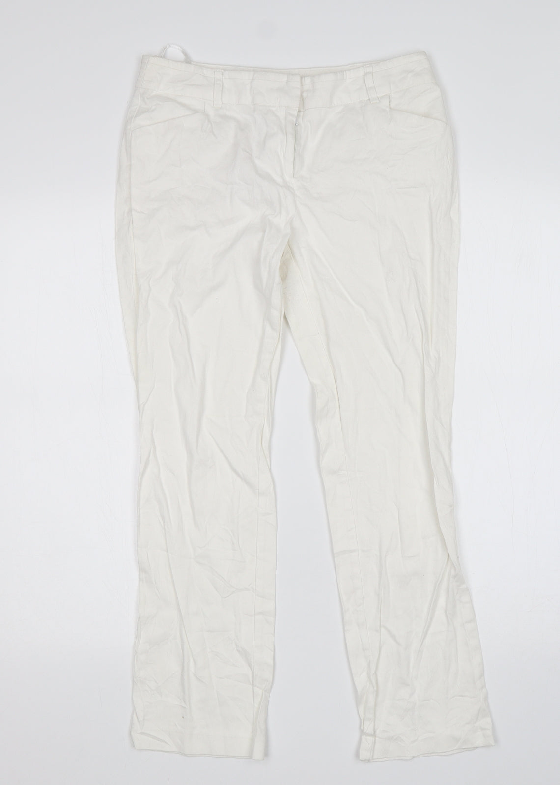 Atmosphere Womens White   Trousers  Size 8 L26 in