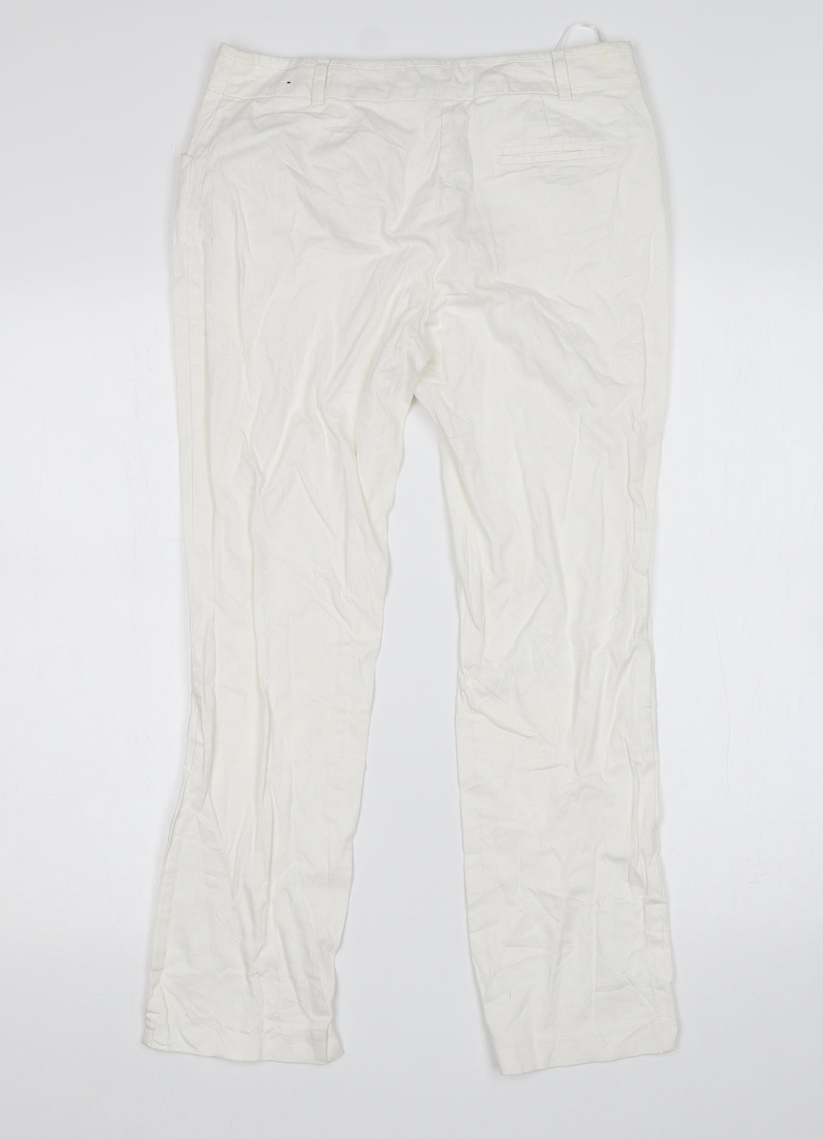 Atmosphere Womens White   Trousers  Size 8 L26 in