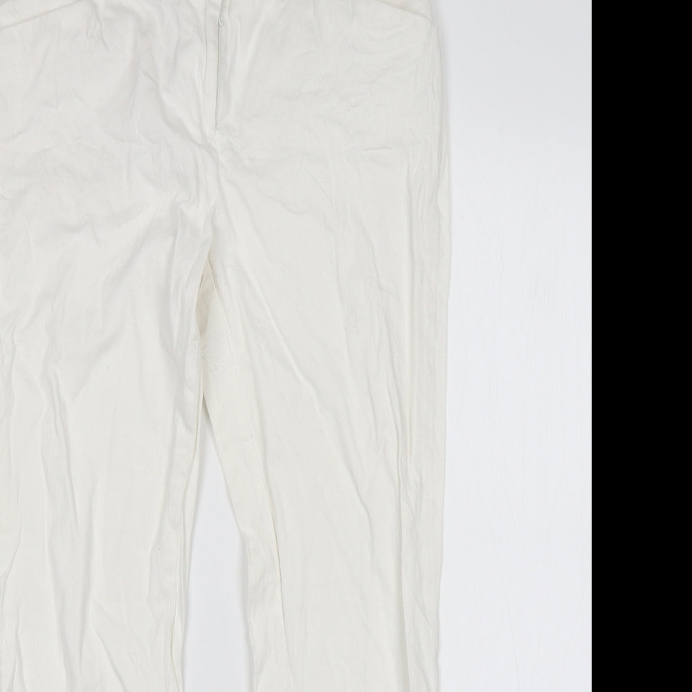 Atmosphere Womens White   Trousers  Size 8 L26 in