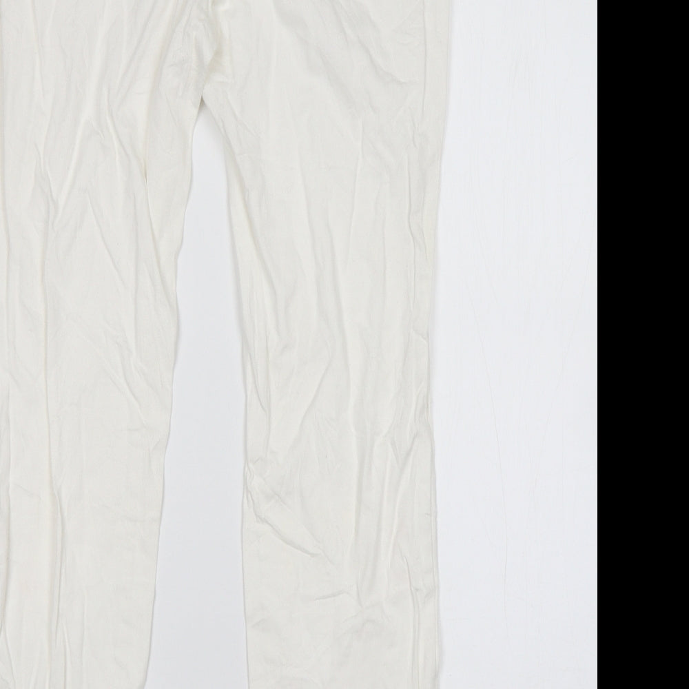 Atmosphere Womens White   Trousers  Size 8 L26 in
