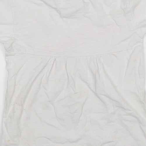 Minnie Minors Girls White   Basic T-Shirt Size 4 Years
