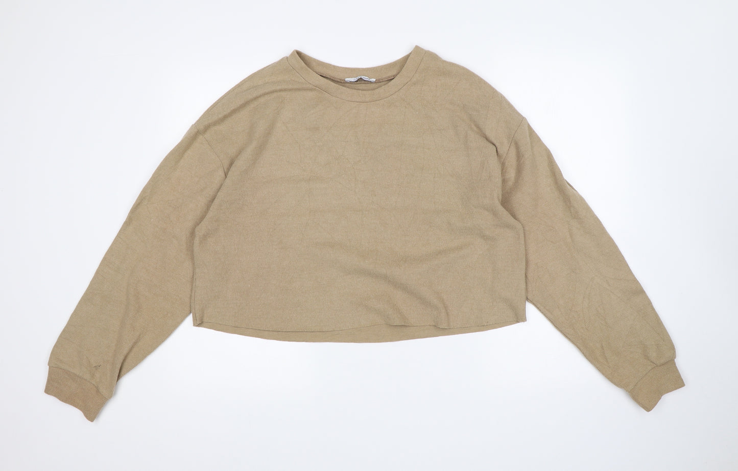 Zara Womens Beige   Pullover Jumper Size L