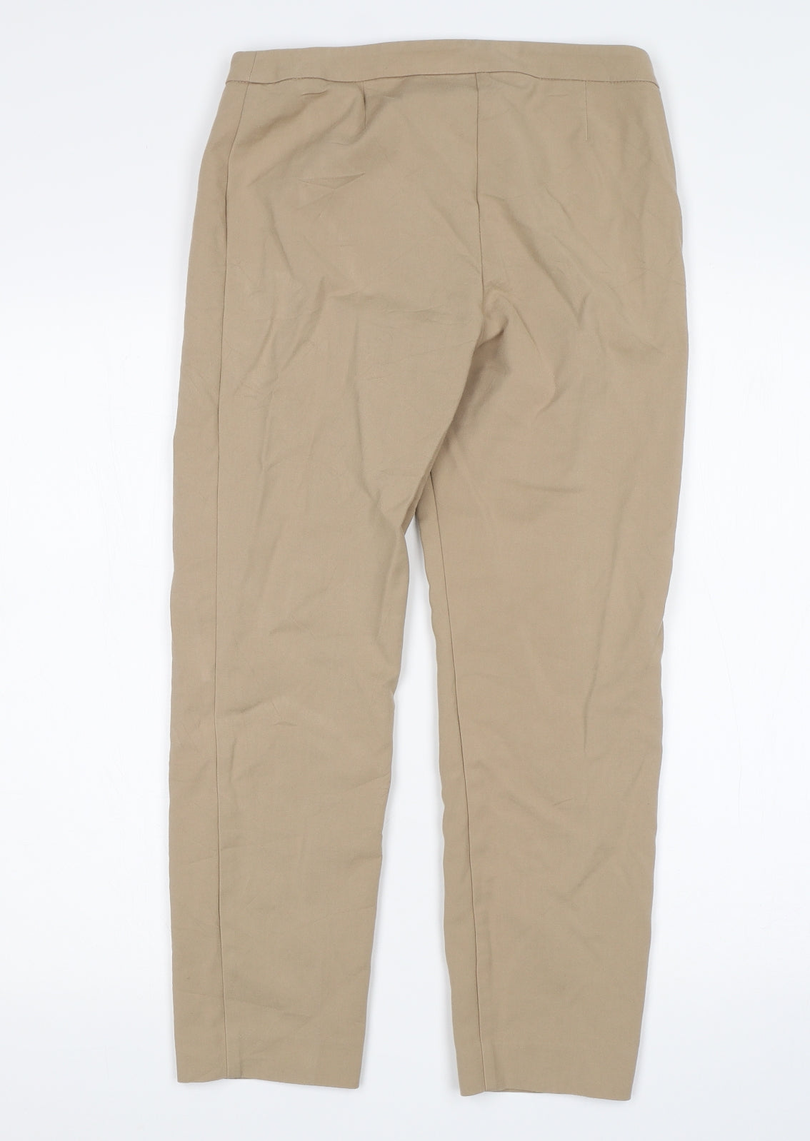 M&S Womens Beige   Capri Trousers Size 8 L25 in