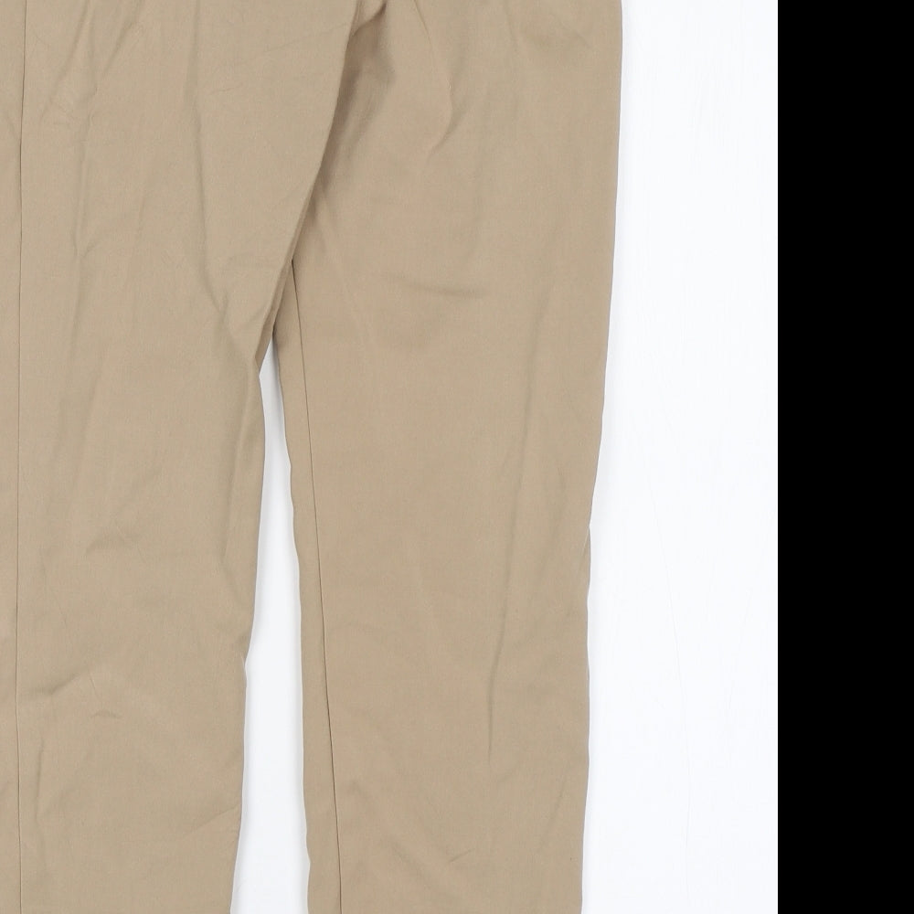 M&S Womens Beige   Capri Trousers Size 8 L25 in