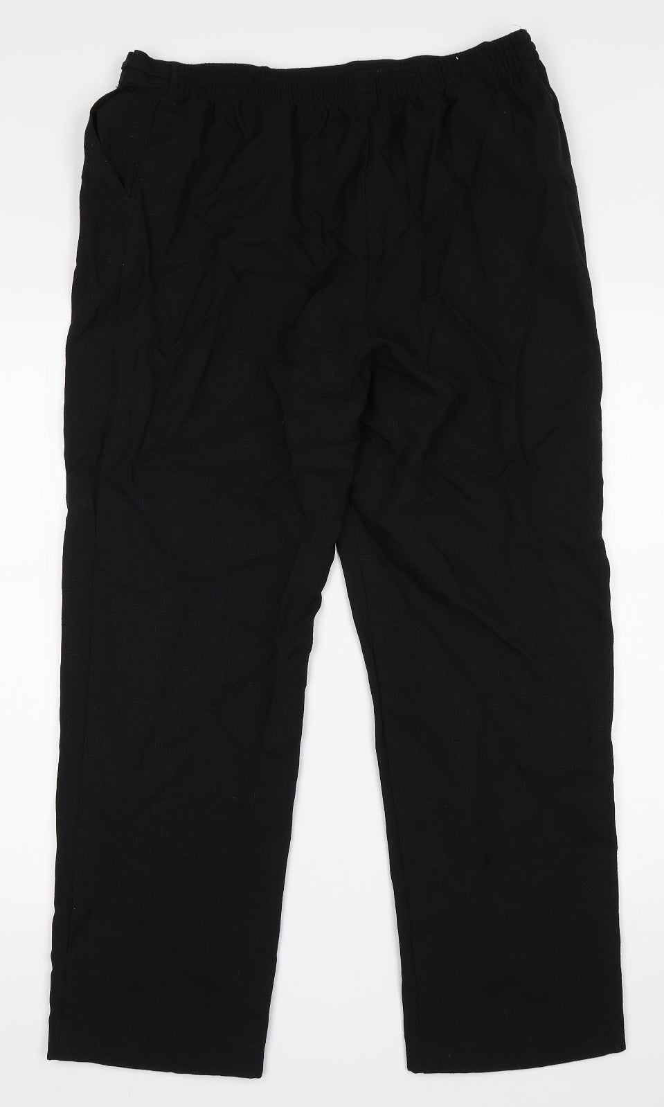 M&S Womens Black   Trousers  Size 14 L29 in