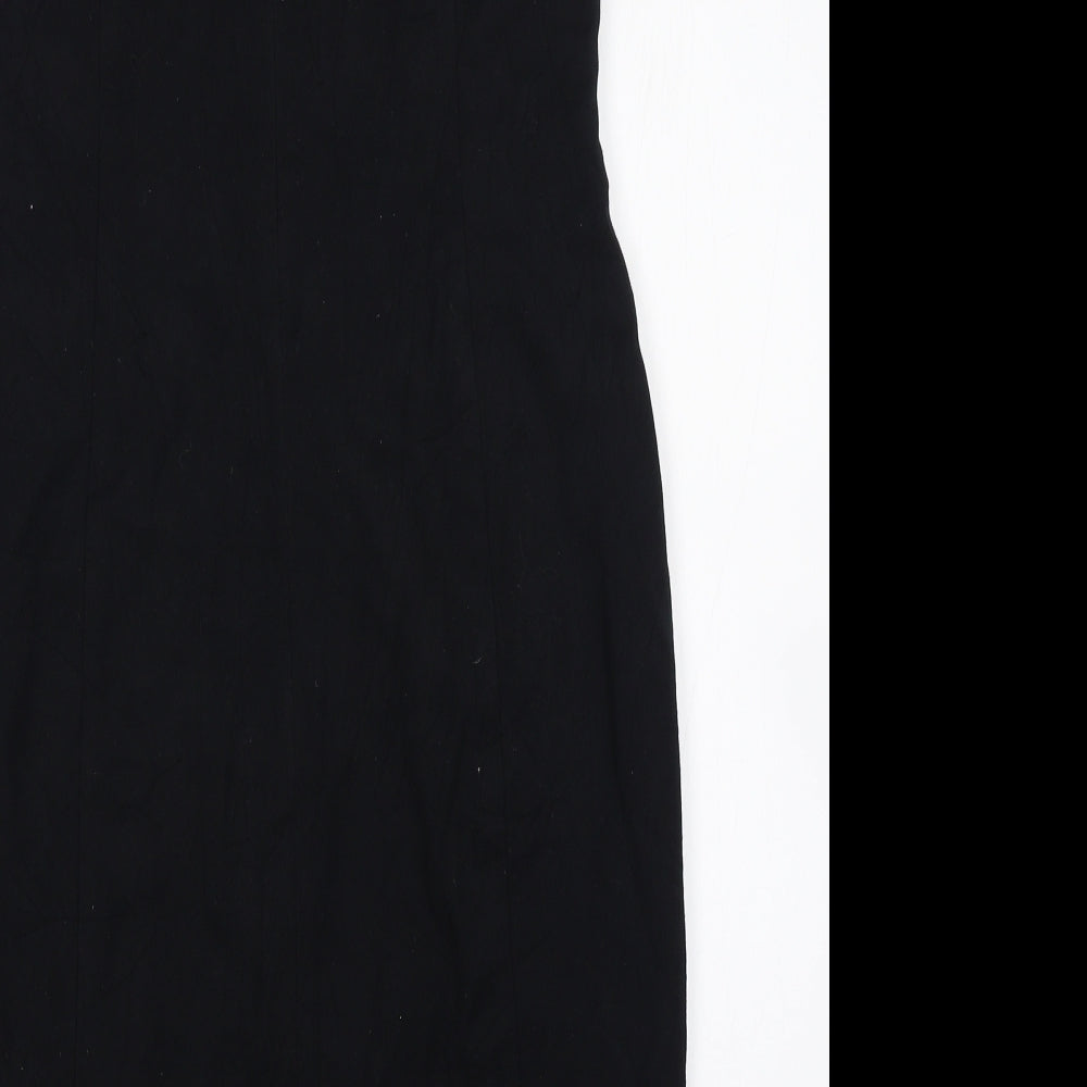 M&S Womens Black   Pencil Dress  Size 12