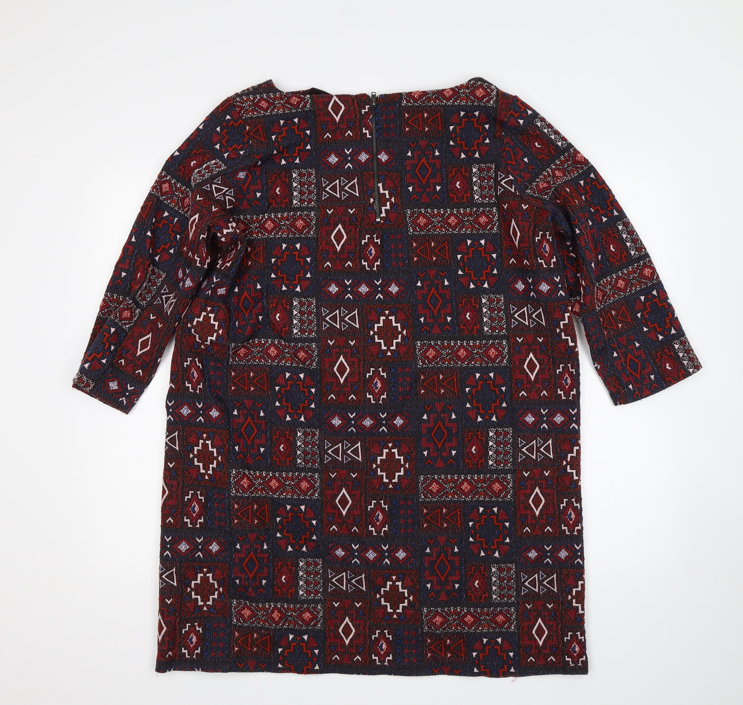 NEXT Womens Multicoloured Argyle/Diamond  Jumper Dress  Size 18