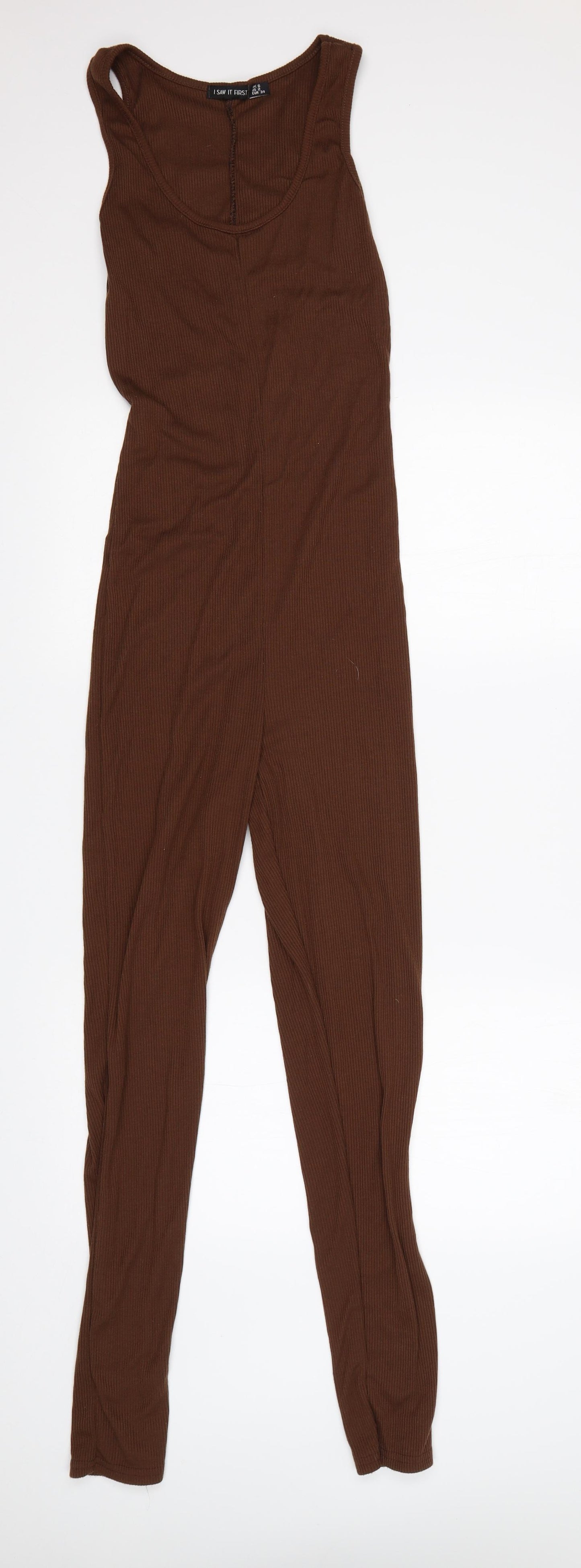 I SAW IT FIRST Womens Brown   Jumpsuit One-Piece Size 6