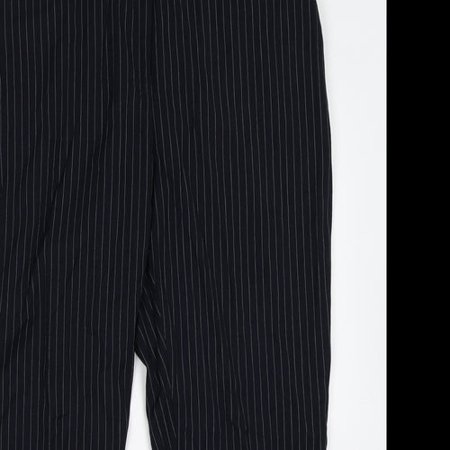 New Look  Womens Blue Striped  Trousers  Size 16 L26 in