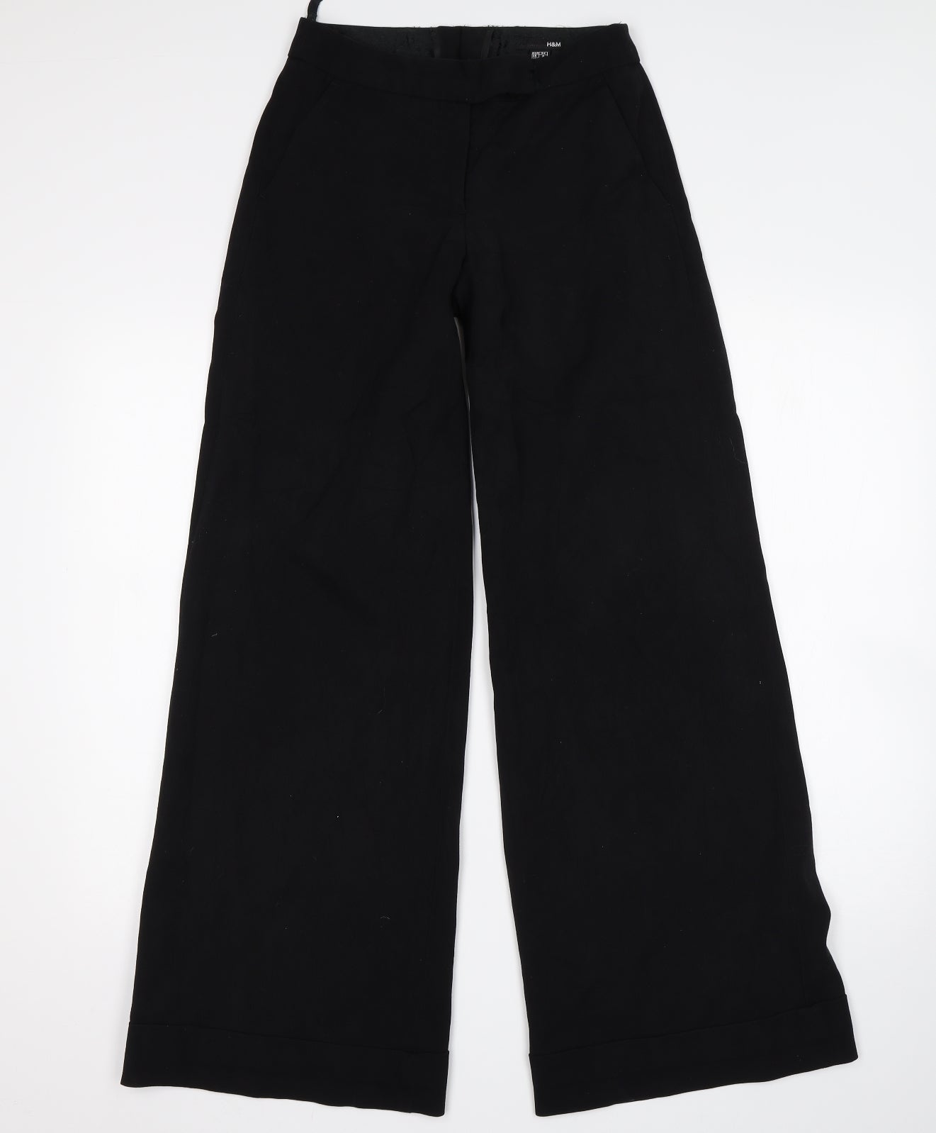 H&M Womens Black   Trousers  Size 8 L31 in