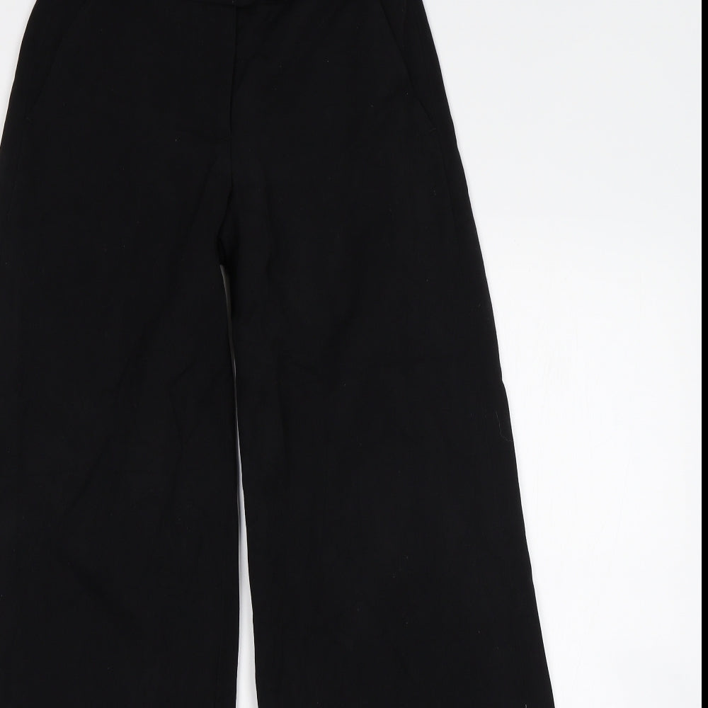 H&M Womens Black   Trousers  Size 8 L31 in