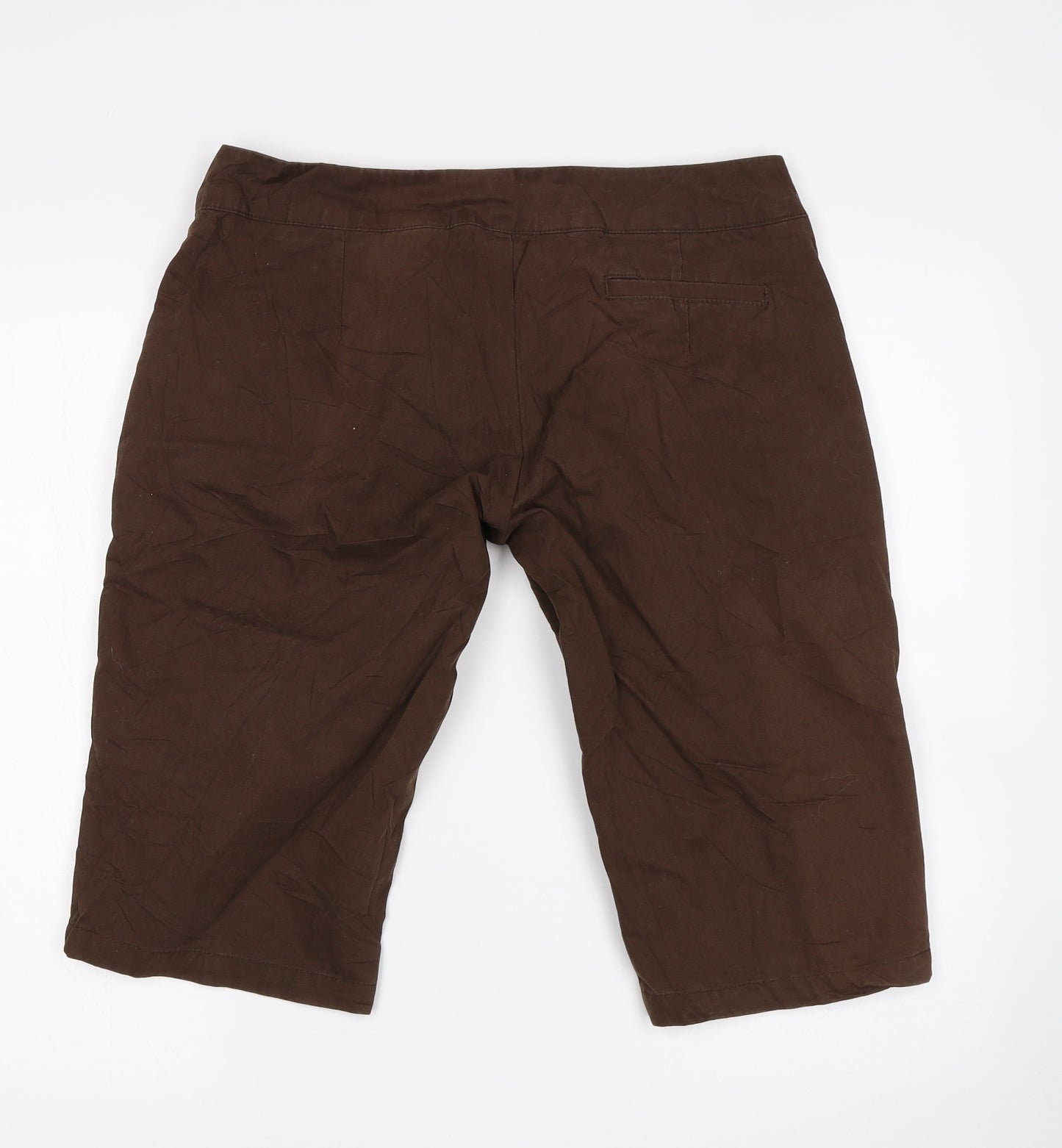 Zoe Womens Brown   Bermuda Shorts Size 12