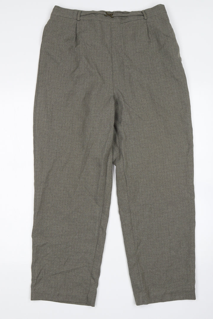 BM Womens Green Trousers Size 14 L27 in
