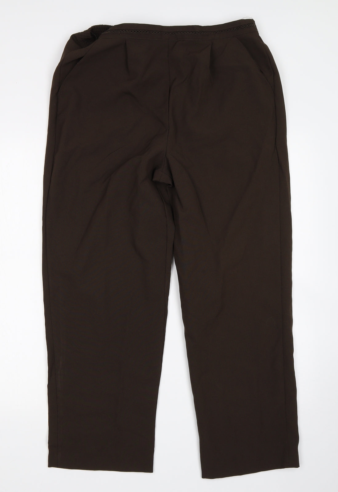 BM Womens Brown   Trousers  Size 14 L27 in