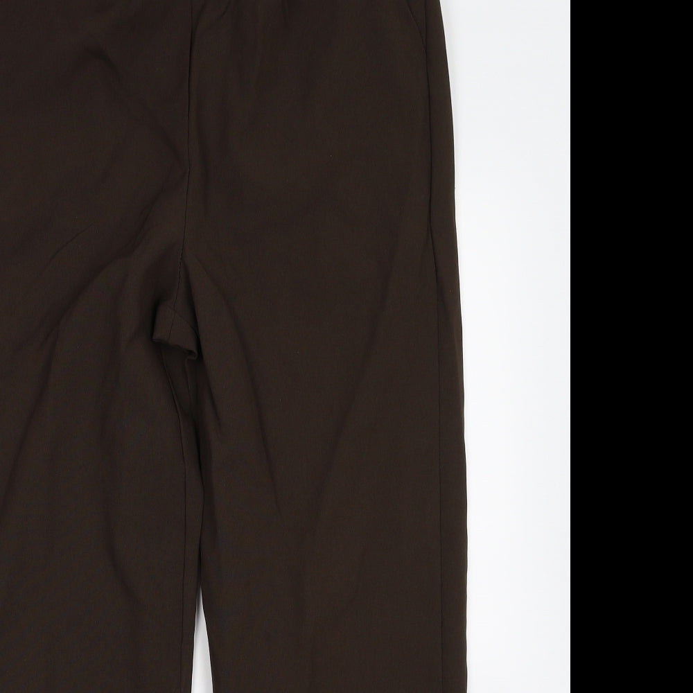 BM Womens Brown   Trousers  Size 14 L27 in