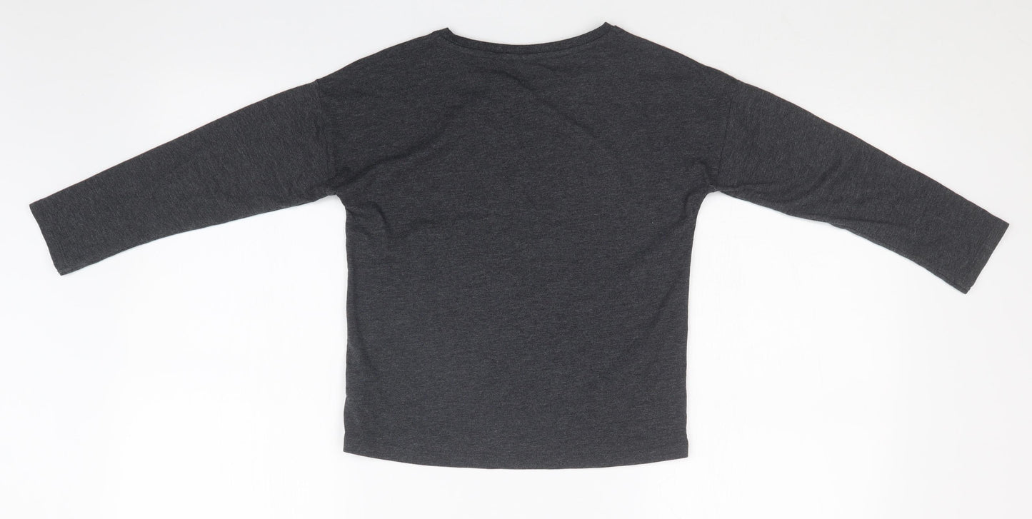 NEXT Girls Grey   Basic T-Shirt Size 7 Years