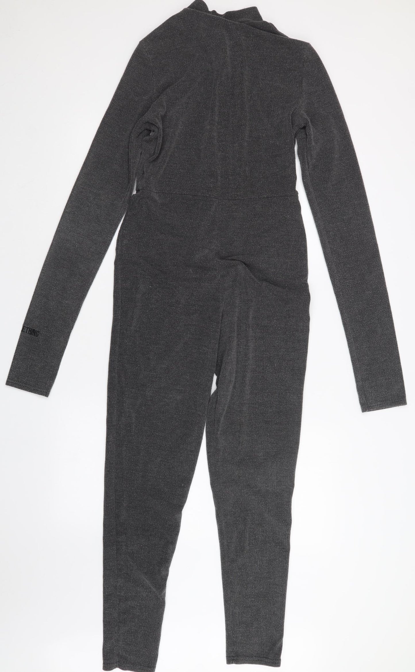 PRETTYLITTLETHING Womens Grey   Jumpsuit One-Piece Size 12