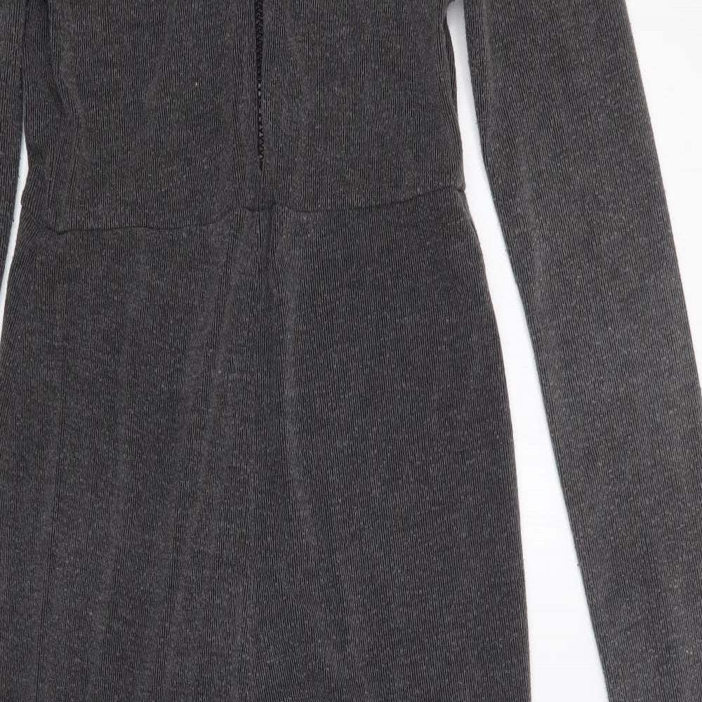 PRETTYLITTLETHING Womens Grey   Jumpsuit One-Piece Size 12