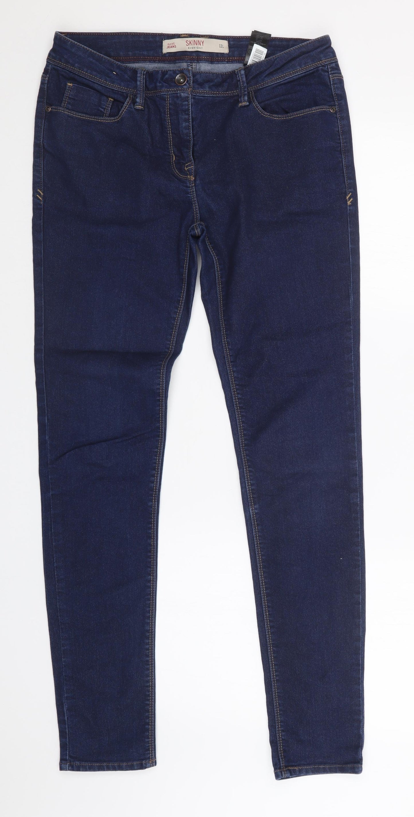 NEXT Womens Blue   Skinny Jeans Size 12 L30 in