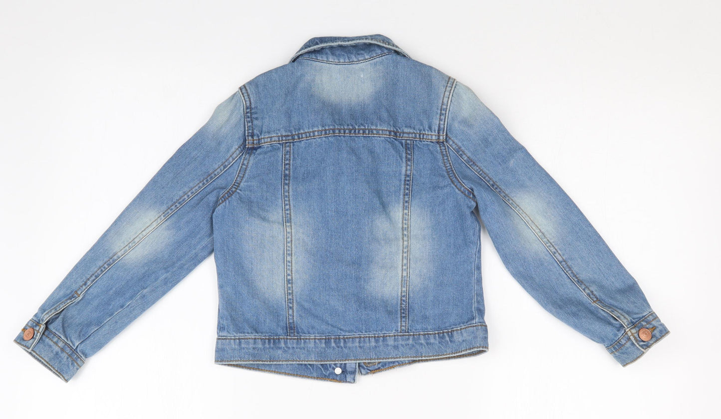 F&F Girls Blue   Jacket  Size 6-7 Years