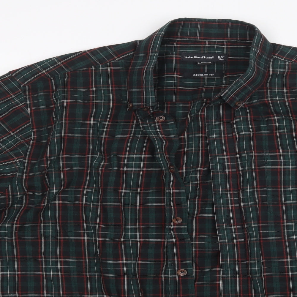 Primark Mens Green Check   Dress Shirt Size 16.5