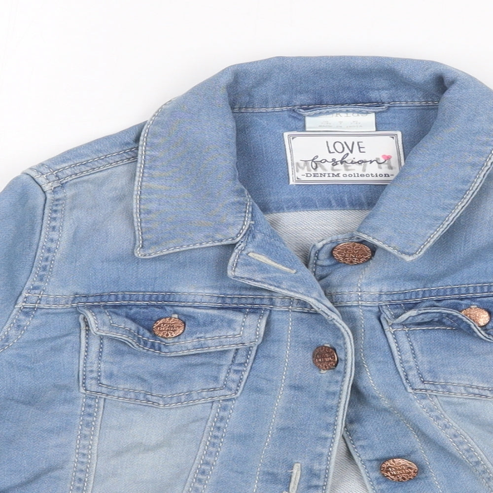 F&F Girls Blue   Jacket  Size 7-8 Years