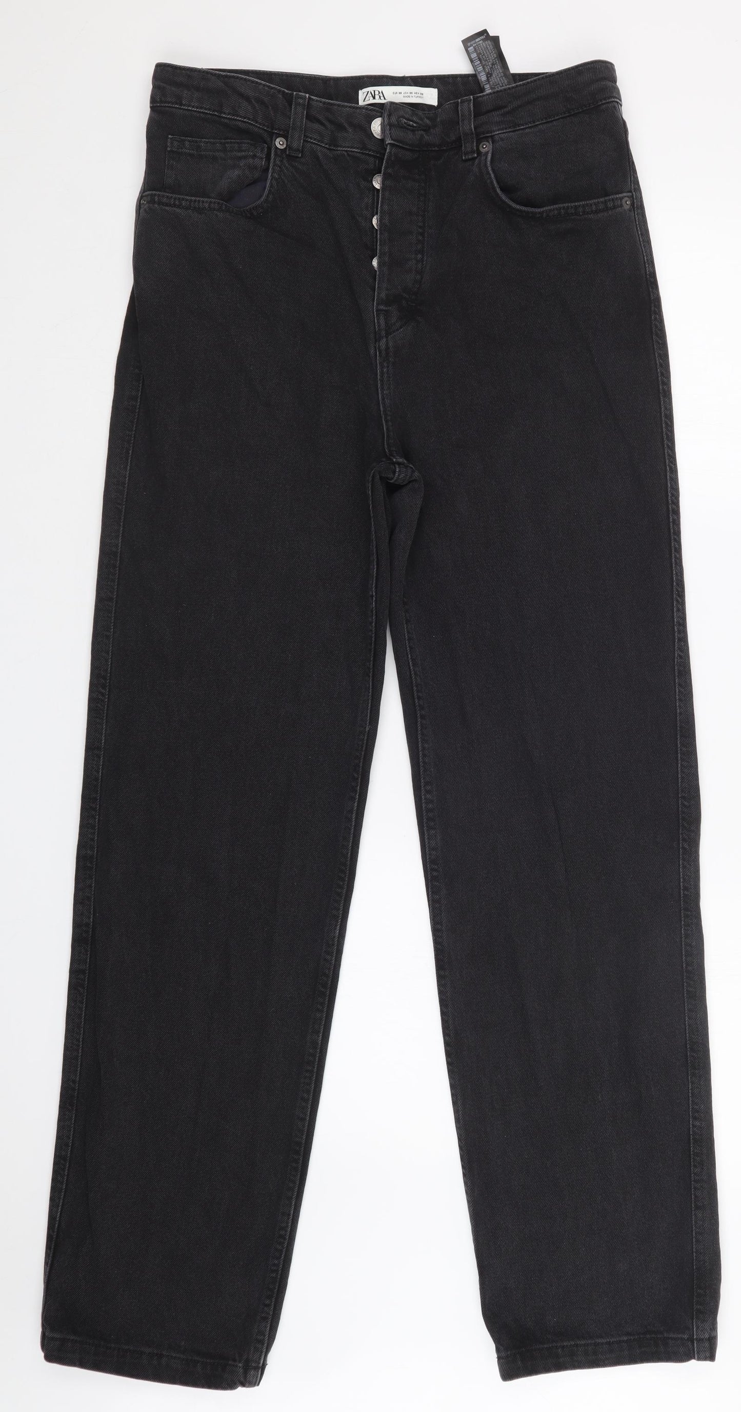 Zara Womens Grey   Straight Jeans Size 10 L32 in