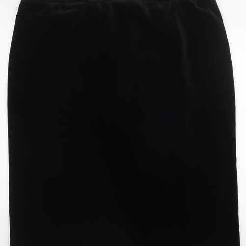 Preworn Womens Black   A-Line Skirt Size 25 in  - VELVET