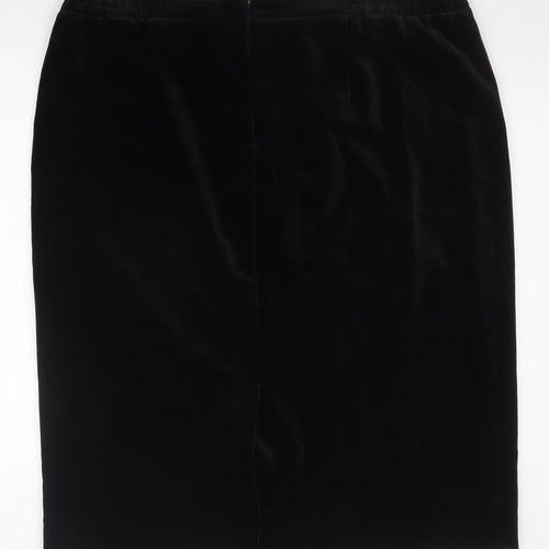 Preworn Womens Black   A-Line Skirt Size 25 in  - VELVET