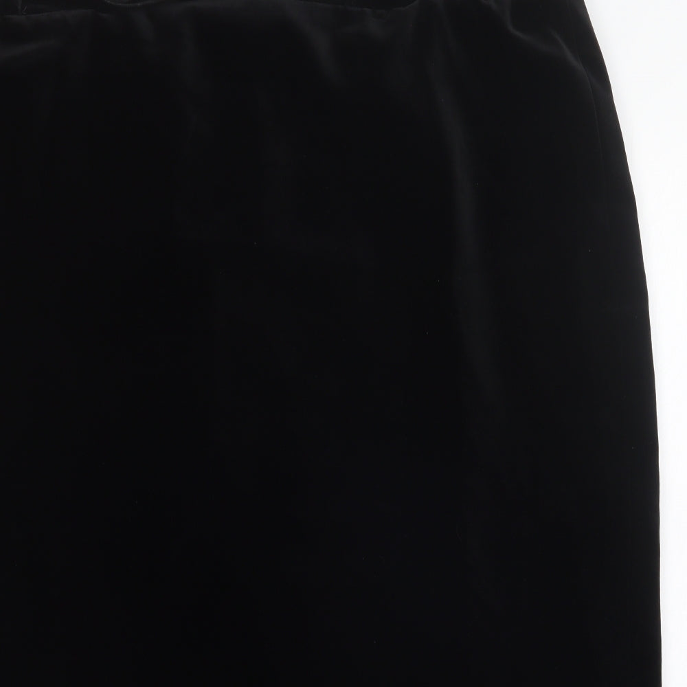 Preworn Womens Black   A-Line Skirt Size 25 in  - VELVET