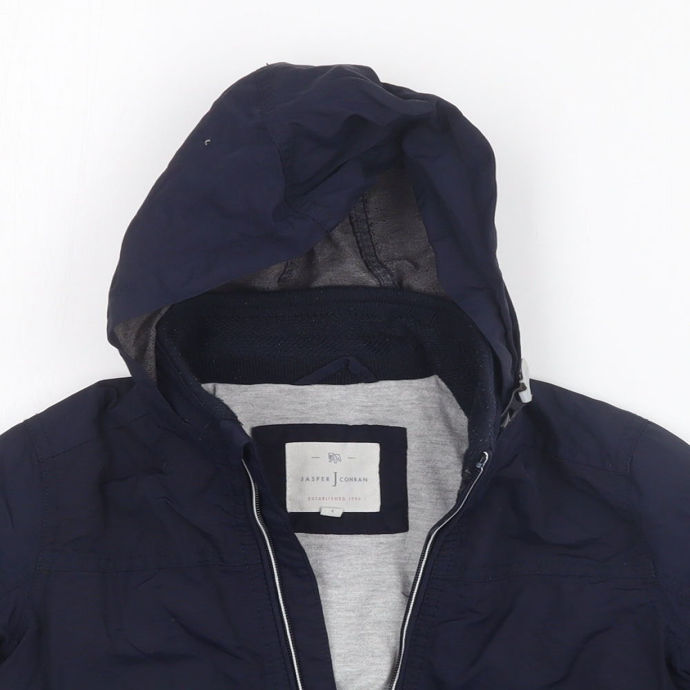 Jasper Conran Boys Blue   Rain Coat Coat Size 4 Years